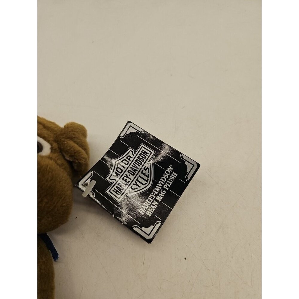 Harley Davidson Motorcycle Plush Stuffed Animal‎ tag bean bag Bulldog puppy dog - Picture 3 of 5